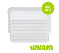 Wham Clip 8.01 8.5L Rectangular Box & Lid Clear/Clear/Clear, Clear
