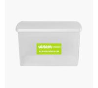 Wham Clip 62L Rectangular Stackable Plastic Storage Box with Lid | Ideal for Home, Office, Toys & More | Storage Container with Clip Lock | Made in UK - Clear/Clear