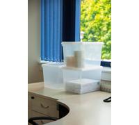 Wham Clip 8.02 Pack of 3 21.5L Rectangular Box & Lid Wham Clear One Size