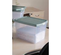 Wham Clip 8.02 Pack of 3 21.5L Rectangular Box & Lid Wham Green One Size
