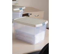 Wham Clip 8.02 Pack of 3 21.5L Rectangular Box & Lid Wham Stone One Size