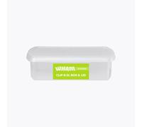 Wham Clip 8.5L Rectangular Stackable Plastic Storage Box with Lid | Ideal for Home, Office, Toys & More | Storage Container with Clip Lock | Made in UK - Clear/Clear