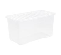 Wham Clip Lid Box 110L Clear