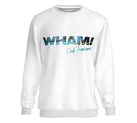 WHAM! Club Tropicana Sweatshirt (UK, Alpha, L, Regular, Regular, White)