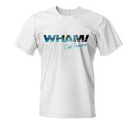 WHAM! Club Tropicana T-Shirt (UK, Alpha, S, Regular, Regular, White)