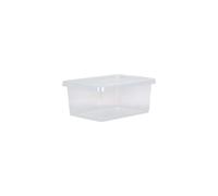 Wham Crystal 1x 14L Plastic Storage Boxes with Lids Clear Transparent. Small Size, Strong (Pack of 1, 14 Litre). Made in the UK
