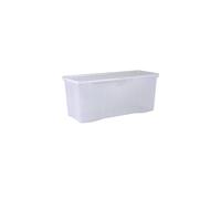 Wham Crystal 2x 133L Plastic Storage Boxes with Lids. Clear, Extra Large, Strong (Pack of 2, 133 Litre) Made in the UK