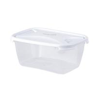 Wham Cuisine 2L Rectangular Food Box & Lid Packed Lunch Box, White