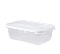 Wham Cuisine 4.5L Rectangular Food Box & Lid Packed Lunch Box, White