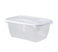 Wham Cuisine 6L Rectangular Food Box & Lid Packed Lunch Box, White