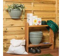 Wham Etruscan 30Cm Wall Basket Pack 4 Milieu Green