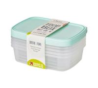 Wham Cuisine Clear Everyday Set of 4 Food Storage Box Containers with Lids - 1 L