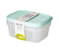 Wham Everyday Food Box & Lid 2Ltr Clear/Assorted (Pack 3)