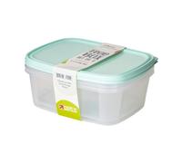 Wham Everyday Food Storage Boxes - Clear, 3L - Pack Of 2 - Reusable Plastic Food Containers With Lids Lunch Boxes