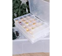 Wham Festive 3 Piece Tree & 2 Bauble Storage Boxes in Clear Wham Clear