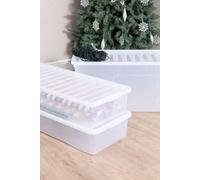 Wham Festive 3 Piece Tree & 2 Decoration Storage Boxes in Clear Wham Clear