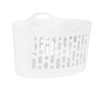 Wham 50l Set of 2 Plastic Flexi Laundry Baskets White