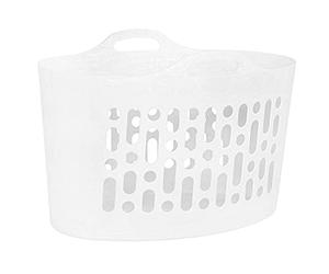WHAM Flexi 29710 Large Laundry Basket 50 Litres White