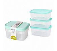 Wham Food Storage Container Lunch Box Plastic Kitchen Tub With Lid 2L Set Of 3