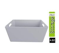 Wham Grey Rectangular Studio Basket 4.02 3.9 Litre