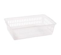 Wham Handy Storage Basket - Medium, Clear - Multi-Purpose Organiser Basket For Office - Home & Utility Use