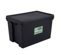 Wham Heavy Duty Box And Lid Black (92 Litre)
