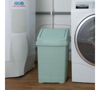 Wham High Grade 25L Plastic Flip Top, 25Ltr Medium Waste Bin in Green Wham Green