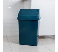 Wham High Grade 50L Plastic Flip Top, 50Ltr Large Waste Bin in Navy Wham Navy