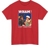 Wham Last Christmas T-Shirt Iconic Vintage Rerto Festive Xmas Shirt Red