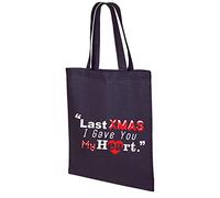 Wham Last Xmas I Gave You My Heart Secret Santa Gift Christmas Xmas Cotton Tote Present