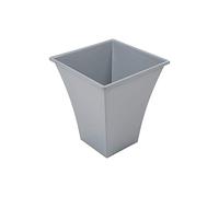 Wham Lightweight Square Metallica Indoor/Outdoor Pot (1 Pot, Silver Square Metallica Pot 23cm)