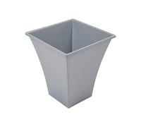 Wham Lightweight Square Metallica Indoor/Outdoor Pot (1 Pot, Silver Square Metallica Pot 28cm)