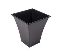 Wham Lightweight Square Metallica Indoor/Outdoor Pot (4 Pots, Black Square Metallica Pot 28cm)