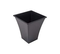 Wham Lightweight Square Metallica Indoor/Outdoor Pot (6 Pots, Black Square Metallica Pot 23cm)