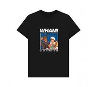 Wham Men's Last Christmas T-Shirt in Black | Size: Medium Wham Black M