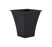 Wham Metallica 4 x 28cm Square Plastic Garden Planters | 100% Recycled Plastic | Lightweight & Weather-Resistant | Drainage Points for Easy Drilling | Indoor & Outdoor Use | Made in UK - Slate