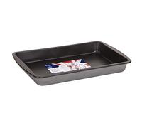 Wham Non-Stick Oven Dish, Steel, Silver/Graphite, 30.5 x 19 x 3.5 cm