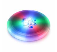 Wham O LED Frisbee Flying Disc with Multicolor Lights Outdoor Toy for Day and Night Play Durable Lightweight Disc for Garden Beach Games Kids and Adults