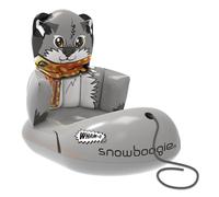 Wham-O Snowboogie, 33" Inflatable Snow Tudes, Single Rider Winter Snow Sleds with Tow Rope, Cold-Resistant Sleddig for Winter Outdoor Activities - Wolf