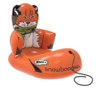 Wham-O Snowboogie, 33" Inflatable Snow Tudes, Single Rider Winter Snow Sleds with Tow Rope, Cold-Resistant Sleddig for Winter Outdoor Activities - Fox