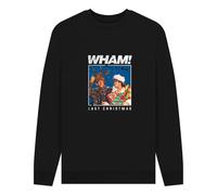 Wham! Official Last Christmas Graphic Black Sweatshirt | Size: 2XL Wham! Black 2XL