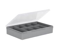 Wham Organiser Box 29cm Upcycled Soft Grey/Clear