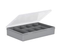 Wham Organiser Box Upcycled Soft Grey / Clear 29cm
