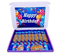 Wham Original Birthday Gift Box, 9 Chocolate Bars, Retro Sweets Hamper with Happy Birthday Message