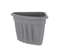 Vista 4x40cm Corner Recycled Plastic Planter Wham Grey One Size