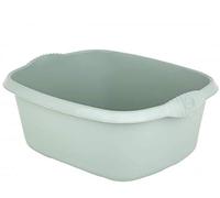 Wham Plastic Rectangular Washing Up Bowl , Kitchen Basin Sink Cutlery Tidy Bowl (Silver Sage)