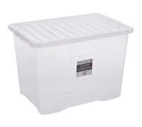 Wham Plastic Storage Boxes Durable Material Spacious Capacity Pack of 5 80