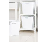 Wham Plastic Studio Basket 15.01 Cube in White Wham White