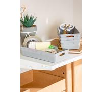 Wham Plastic Studio Basket 2.01 Rectangular in Grey Wham Grey