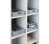 Wham Plastic Studio Basket 5.01 Rectangular in Grey Wham Grey